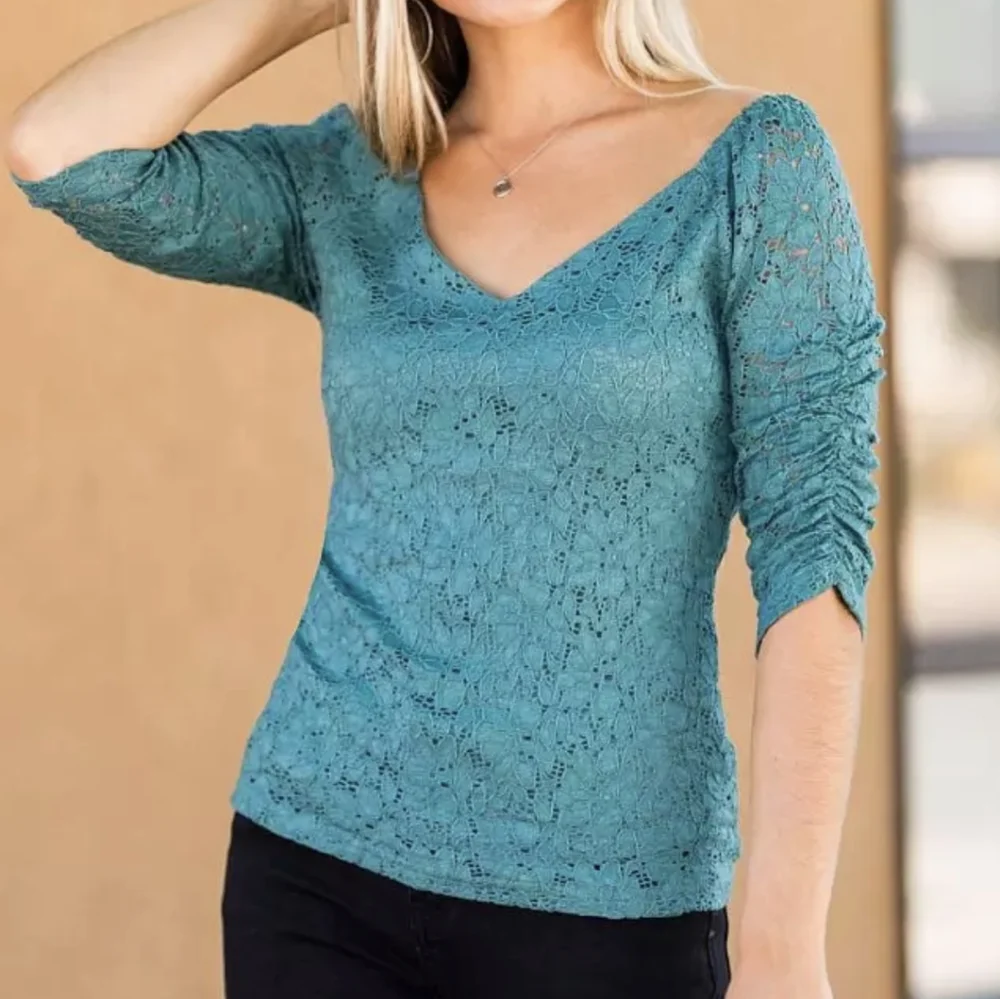 Lace Eyelet Top by Willow & Root - Picture 1 of 8